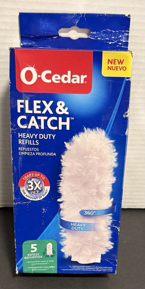 O Cedar Flex & Catch Heavy Duty Dusting Refills (5 count) Traps 3X of Dust