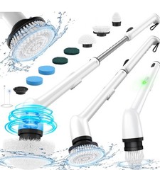 Electric Spin Scrubber, IPX7 Bathroom Cleaner Brush, Cordless Shower Scrubber…