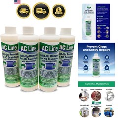 AC Drain Line Cleaner – 4 Pack / 12 Supply – Cleans HVAC drain lines, conden…