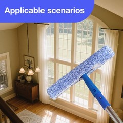 4 Pack Microfiber Window Scrubber Refills Reusable Cleaning Sleeves