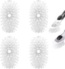 Dish Brush Refills for OXO Soap Dispenser, 4 Pack Replacement Heads for Scrubber