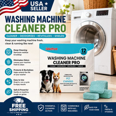 Eliminating Washer Cleaner 24 Tablet Deep Clean Remove Pet Fur Washing Machine