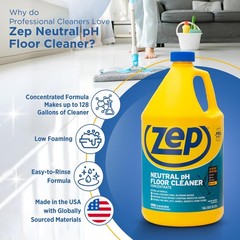 Zep Neutral PH Industrial Floor Cleaner – 1 Gallon – ZUNEUT128 – Concentrated