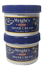 Wright’s Silver Polish Cleaning Cream Shines Restore Metal Cleaner (2) 8 OZ Jars