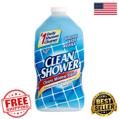 Daily Shower Cleaner Refill 60 Fl Oz No Scrub No Rinse Soap Scum Remover 4-Pack