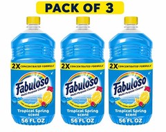 Fabuloso 2X Multi-Purpose Cleaner, No Rinse Floor Cleaner, Tropical Spring Scent