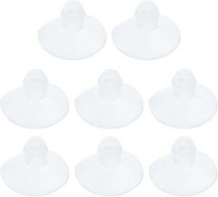 18mm Clear Rubber Suction Cups Pack of 8 Compatible with Glass Plastic Stainl…