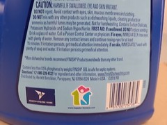 3x Finish Dishwasher Detergent Gel Liquid, Lemon Scent, 75oz