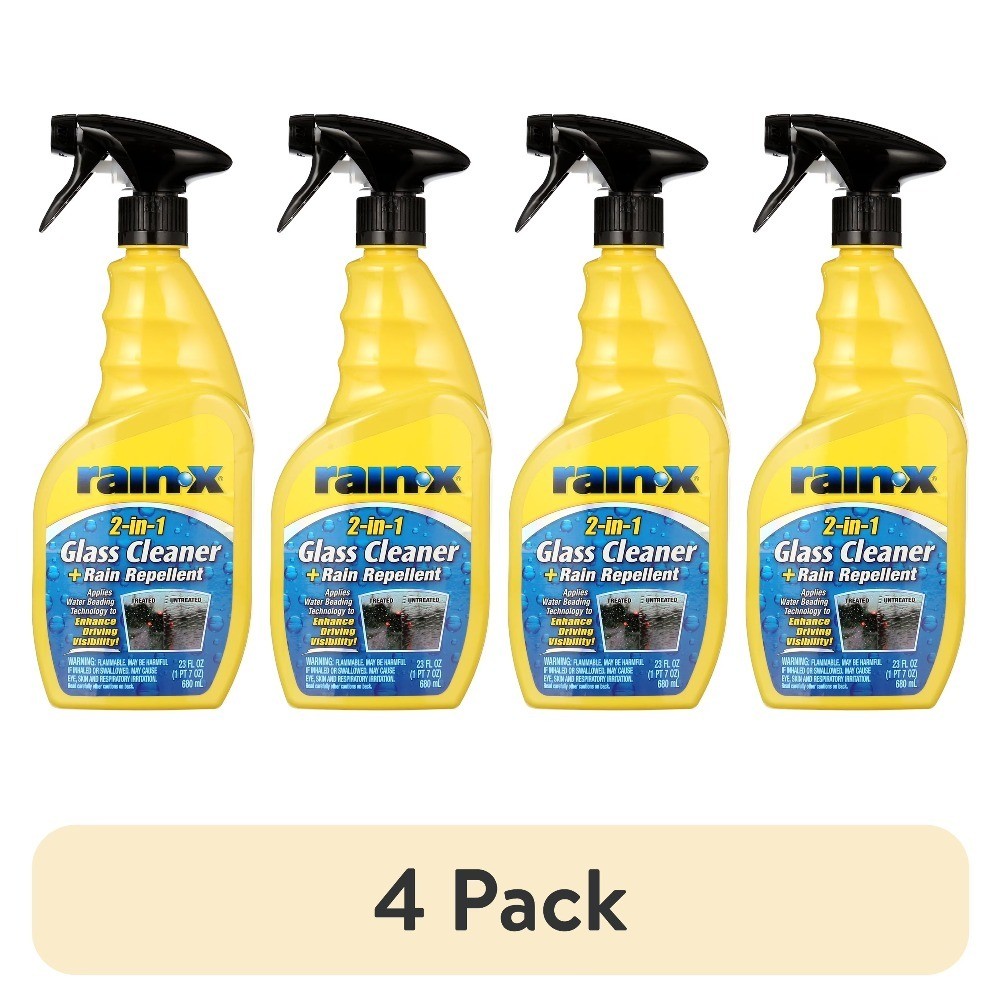 (4 pack) Glass Cleaner + Rain Repellent, 23 oz – 5071268