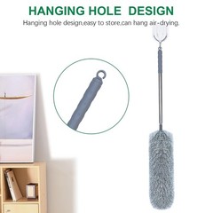 Microfiber Feather Duster with Extendable Pole, 100-inch Extra-Long Dusters T…