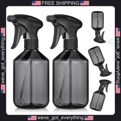 2 Pack 16 oz Plastic Spray Bottles for Cleaning and Gardening