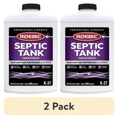 (2 pack) Liquid Septic Tank Treatment, Drain Clog Remover with Enzymes,