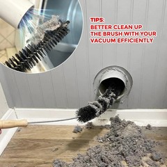 Holikme Dryer Vent Cleaner Kit, 3 Pcs Replacement Lint Brush for Vent Trap | Dry