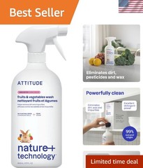 27.1 Fl Oz Fruit & Vegetable Wash – Unscented Food-Safe Cleaner