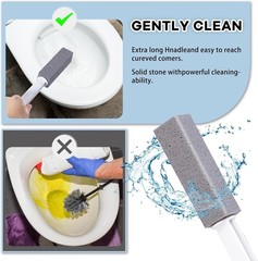 Pumice Stones with Long Handles – Ideal for Toilet & Bathtub Cleaning