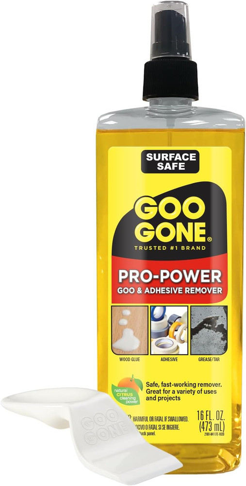 Spray Pro-Power Adhesive Remover with Scraper, Professional Strength, Easily Rem