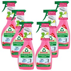6x 500ml Frosch Raspberry Vinegar Anti-Limescale Cleaner Powerful Lime Removal