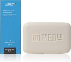 2% Pyrithione Zinc Medicated Cleansing Bar, Anti‑Dandruff Face, Scalp and Body
