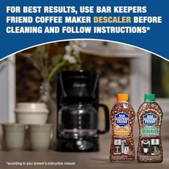Bar Keepers Friend Coffee Maker Cleaner (2 X 12 Oz) Removes Stains & Oily Residu