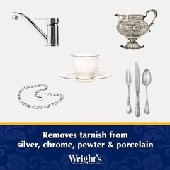 Wright’s Silver Cleaner and Polish Cream – 8 Ounce – Ammonia Free – Gently clean