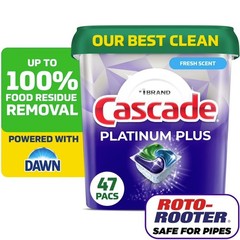 [SALE] 2 Pack Cascade Platinum Plus Dishwasher Detergent Pods Mountain 47 Count