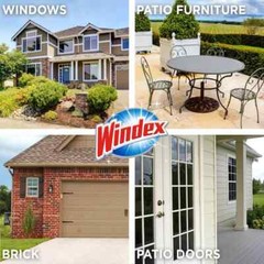 Windex 128 fl. oz. Outdoor Glass Bathrooms Kitchens Efficiently Cleaner Refill