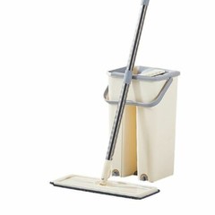 Flat Flooring Mop Bucket Free Hand Washing Cleaning Microfiber Mop Save water