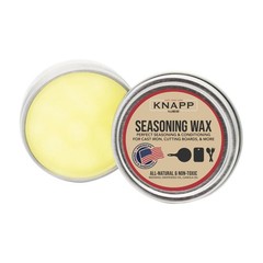 Cast Iron and Carbon Steel Seasoning Wax 1.5 Oz Restore Kitchenware (1Pack)