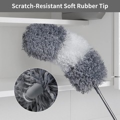 Microfiber Feather Duster 7PCS, Bendable Dusters with 100 inches Extension Po…