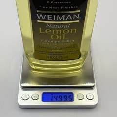 Weiman Lemon Oil Furniture Wood Polish with Sunscreen 16oz 95% Full Discontinued