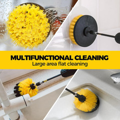 6 Pack Drill Brush Cleaning Kit Power Scrubber Attachment Set for Bathroom