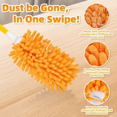 4 Pack Reusable Duster Refills Compatible with Swiffer Duster
