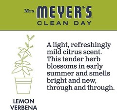 Mrs Meyers Tub and Tile Cleaner Lemon Verbena 33 Fl Oz Pack of 3