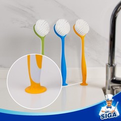 Round Dish Brush, Size: Dia 5.5 x 25cm – Pack of 3