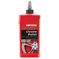 Mothers California Gold Chrome Polish, 12 oz. — Cleans & Brightens Chrome Bum…
