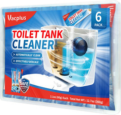 Toilet Tank Cleaner – 6 Pack Automatic Descaler Tablets, Powerful Mold & Rust Re