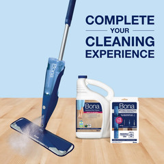 (2 Pack) Bona Hardwood Floor Cleaner Refill 128 oz Unscented Streak Free Wood
