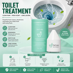 Toilet Bowl Cleaner Treatment Foam Deodorizer Fresh Scent Long Lasting 200g