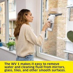 Kärcher WV 1 Electric Window Vacuum Squeegee 10 – Perfect for Showers, Mirror…