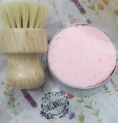 Solid Dish Soap & Scrub Brush*Pink Grapefruit* Porter Family Farm Organics 4oz
