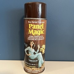 Vintage 70s PANEL MAGIC Wood Cleaner Retro Graphics Never Used