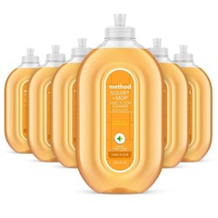 Hardwood Floor Cleaner Spray, Ginger Yuzu, 25 fl oz – 6 Pack, No Rinse, Easy Mop