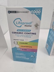 Lifeproof Home MULTI SURFACE CERAMIC COATING Spray 8oz with Towel x2 Lot