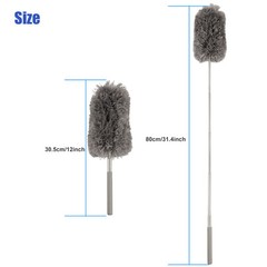 Adjustable Soft Microfiber Feather Duster Dusting Brush Household Cleaning Tool