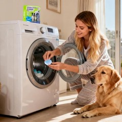 Pet Hair Washer Cleaner Tablets Odor Eliminator 24 Tablets 12 Month Supply New