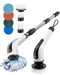 Electric Spin Scrubber, Power Shower Cleaning Brush with Long Handle | Cordle…