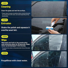 Car Glass Cleaner & Oil Film Remover – Nano Rare Earth Formula Effectively Remov