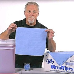 Zep Shell Shock Walnut-Based Pro Hand Cleaner and Zep Ultra Wipes Shop Towels –