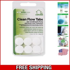 Biodegradable Clean Flow Tabs – Prevent Clogs in HVAC & Dehumidifiers | 6 Pack