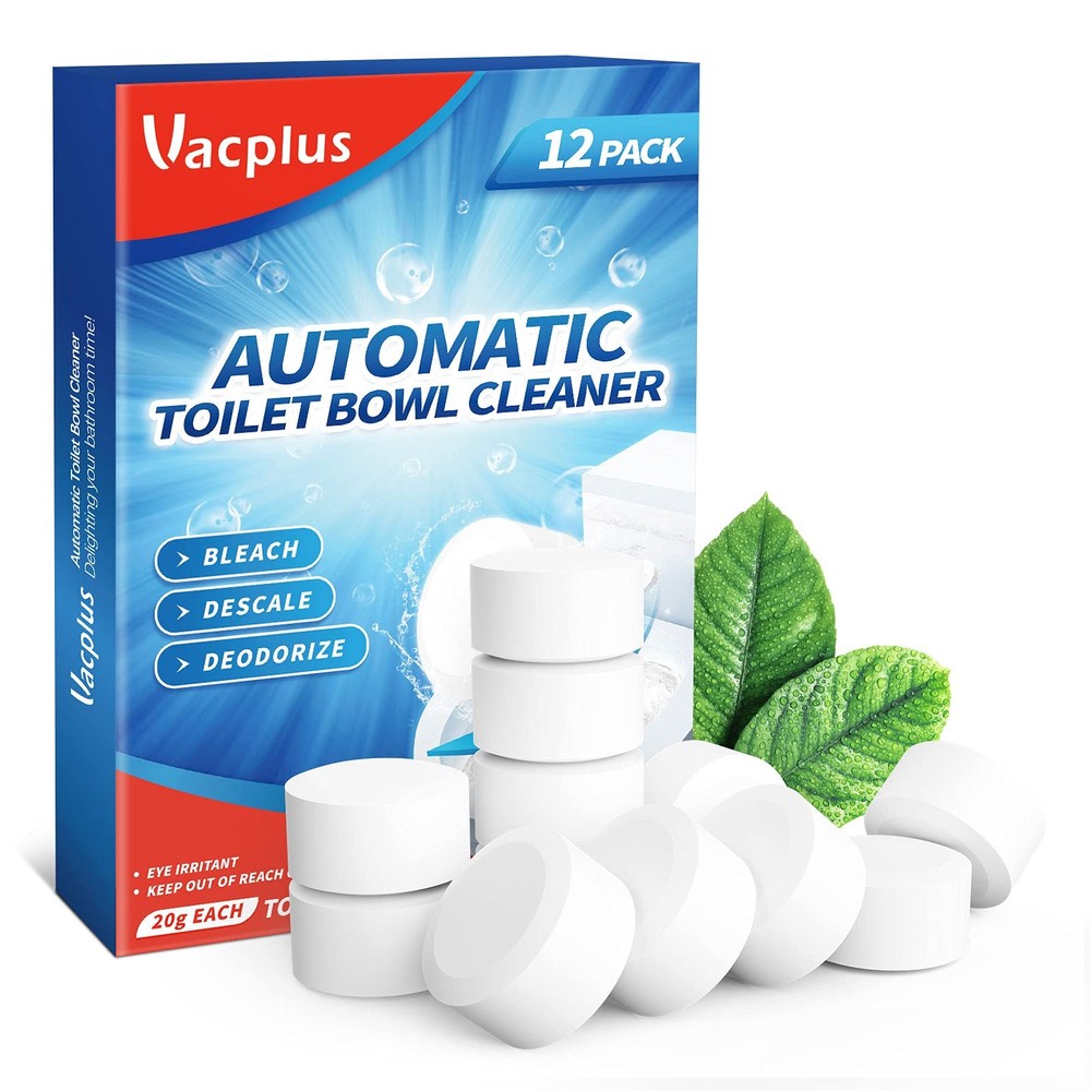 Toilet Bowl Cleaner Tablets 12 PACK Automatic Toilet Bowl Cleaners with Bleach
